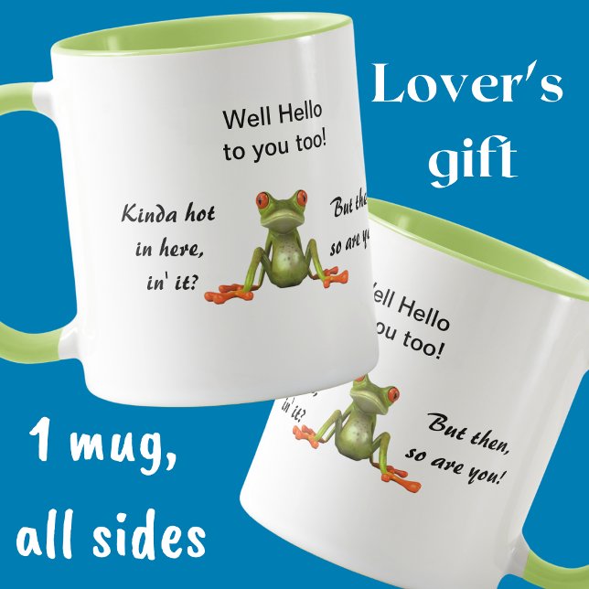Lustig mugg med söt groda (Skapare uppladdad)