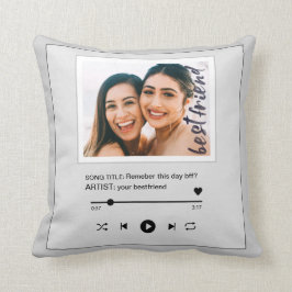 lustig musikspelare, vänskaplig fotomakning kudde