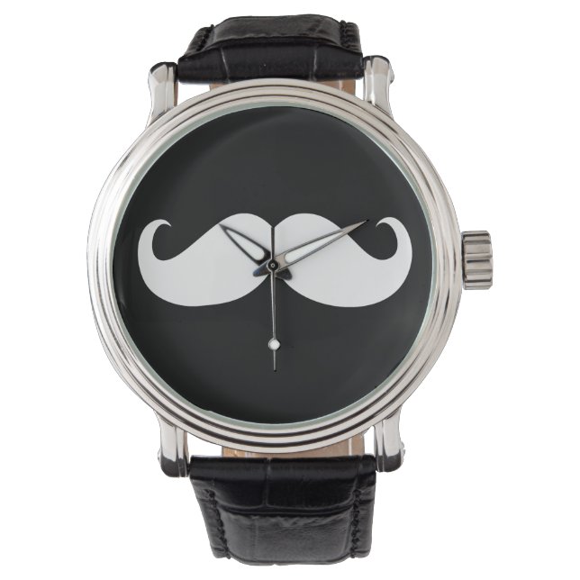 Lustig mustache armbandsur (Framsida)