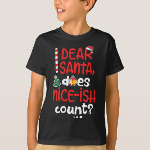Lustig Naughty-jul Kära Santa Do Nice-ish C T Shirt