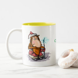 Lustig Novelty Gift Idea MAGIC CHRISTMAS WISH Två-Tonad Mugg