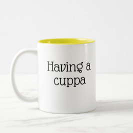 Lustig Novelty MED EN CUPPA Två-Tonad Mugg