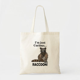 Lustig Nyfiken Raccoon Tygkasse