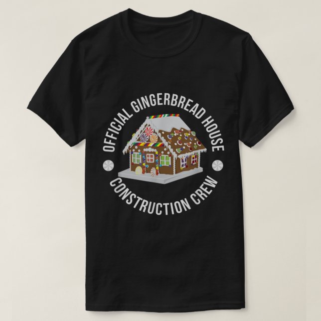 Lustig Officiell Gingertea House Construction Crew T Shirt (Design framsida)