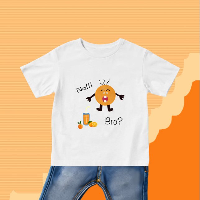 Lustig orange t shirt (Skapare uppladdad)