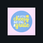 Lustig ost men Grate Pastel Färg Wall Art Art Canvastryck<br><div class="desc">Färgfull typografisk konst med retro och vibrerande färg. Lustigt citat om mat,  matlagning,  bakning och matlagning. dekoration för perfekt till ditt kök,  middag,  kafé,  bageriaffär eller restaurang. Bakgrunden färg (cirkeln och fyrkanten) är anpassade via Design Verktyg.</div>