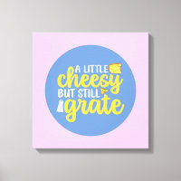 Lustig ost men Grate Pastel Färg Wall Art Art