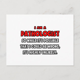 Lustig patolog ... Mycket osannolikt Vykort