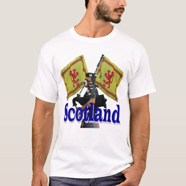 Lustig patriotisk skotsk tee (Framsida)