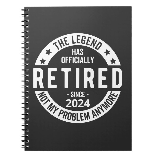 lustig pension 2024 anteckningsbok (Framsidan)