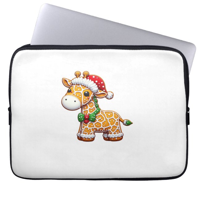 Lustig Pepparkaksgubbe Giraffe jul Womens Manar Laptop Fodral (Framsidan)
