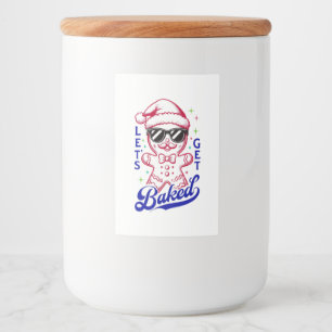 Lustig Pepparkaksgubbe - Låt oss Hämta bakad Mat Etikett