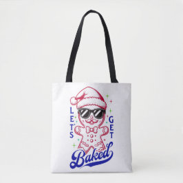 Lustig Pepparkaksgubbe - Låt oss Hämta bakad Tygkasse