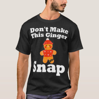 Lustig Pepparkaksgubbe Snap Costume jul Cooki T Shirt