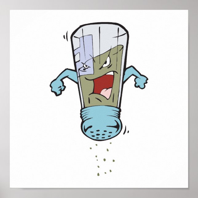 lustig pepparshaker tecknade figurer poster (Framsidan)