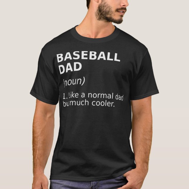Lustig Perfekt i Pappa-definitionen från Baseball T Shirt (Framsida)