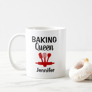 Lustig Personlig Baking Queen Kaffemugg