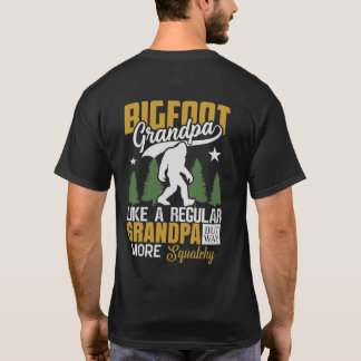 Lustig Personlig Big Foot Grandpa T Shirt