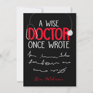 Lustig Personlig Doktor rolig doktor som säger