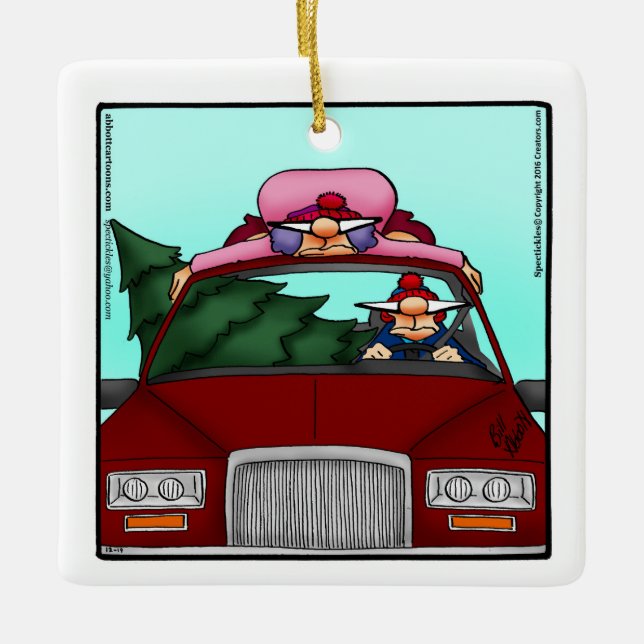 Lustig Personlig Jul Ornament Gift (Framsida)