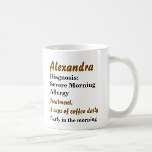 Lustig Personlig Morgonallergi Kaffemugg