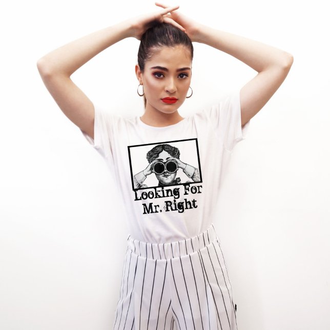 Lustig personlig tittar för Mr Höger T Shirt (Skapare uppladdad)