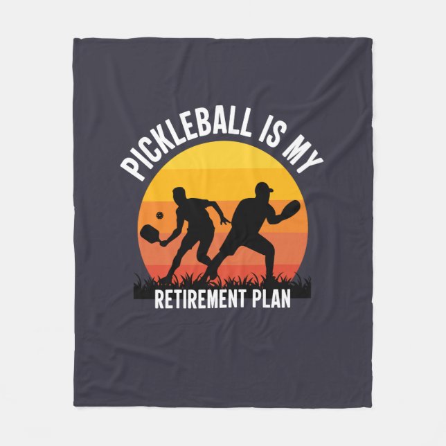 Lustig pickleball Fleece Blanket (Framsidan)