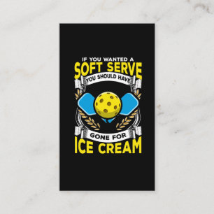 Lustig Pickleball Player Sarcastic Sport Visitkort
