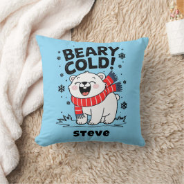 Lustig Polar Beary Kall jul Kudde