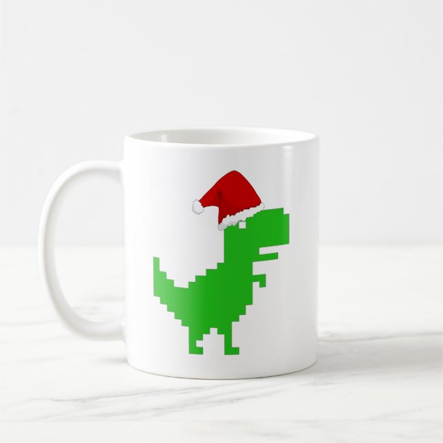 Lustig Santa trex Kaffemugg (Vänster)