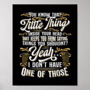 Lustig Sarcasm, Sarkastic Humor, Novelty Sarcasm Poster