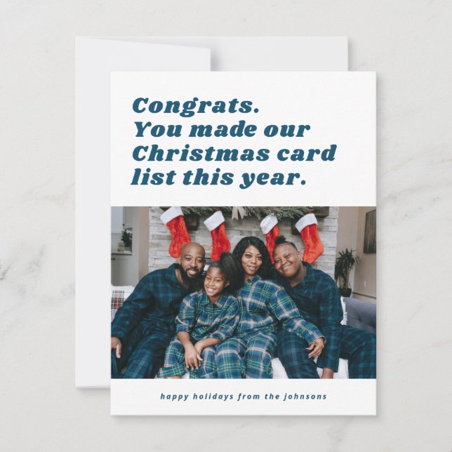 Lustig Sarkastic-jullista Julkort (Framsida)