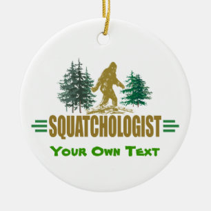 Lustig Sasquatch Bigfoot Julgransprydnad Keramik