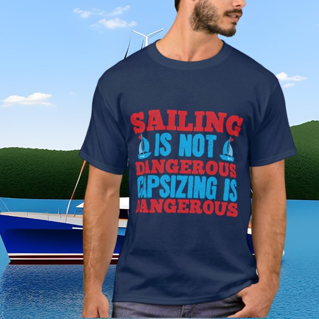 lustig segling ord art t shirt (Skapare uppladdad)