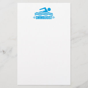 Lustig simning brevpapper