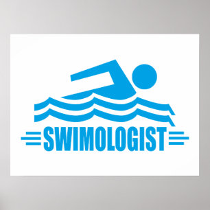 Lustig simning poster