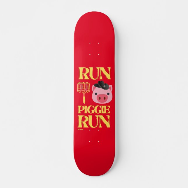 lustig skateboard "SPRINGA PIGGIE" (Framsida)