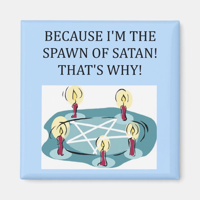 Lustig spawn av satan magnet (Framsidan)