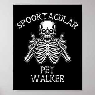 Lustig Spooky Spooktacular Pet Walker Halloween Poster
