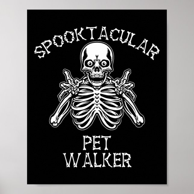 Lustig Spooky Spooktacular Pet Walker Halloween Poster (Framsidan)
