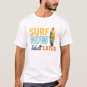 Lustig Surfa som säger "Beach Life Ocean Sommarvåg T Shirt