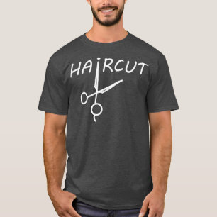 lustig svart hårklippt Barber T Shirt