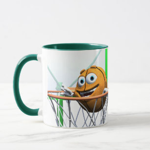 Lustig Tecknad Basketball i Ring Mugg
