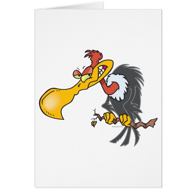 lustig tecknad hälsningskort (Framsidan)