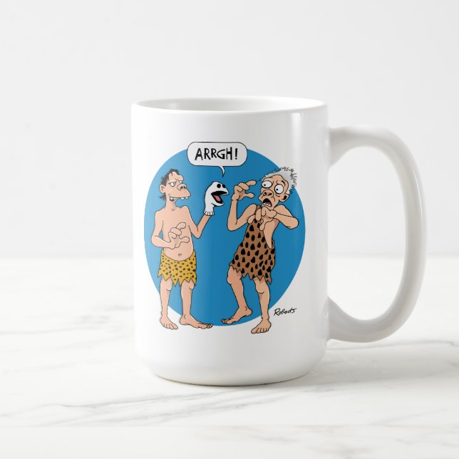 Lustig Tecknad Kaffemugg (Höger)