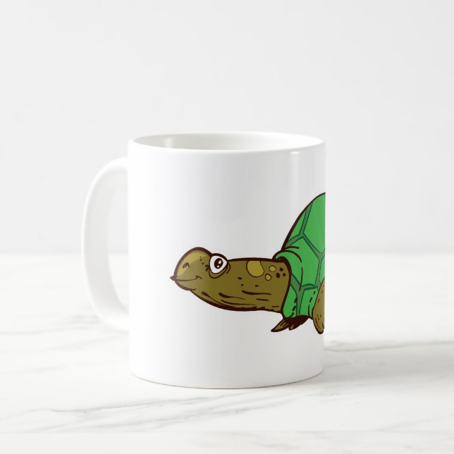 lustig tecknad kaffemugg (Framsida vänster)