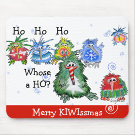 Lustig Tecknad Kiwi jul Gift Mousepad Musmatta