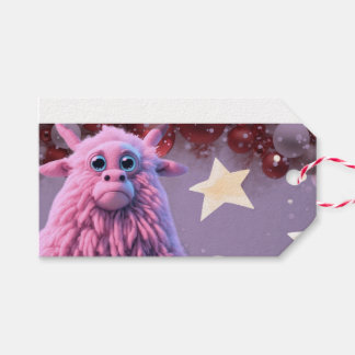 Lustig tecknad presentetikett