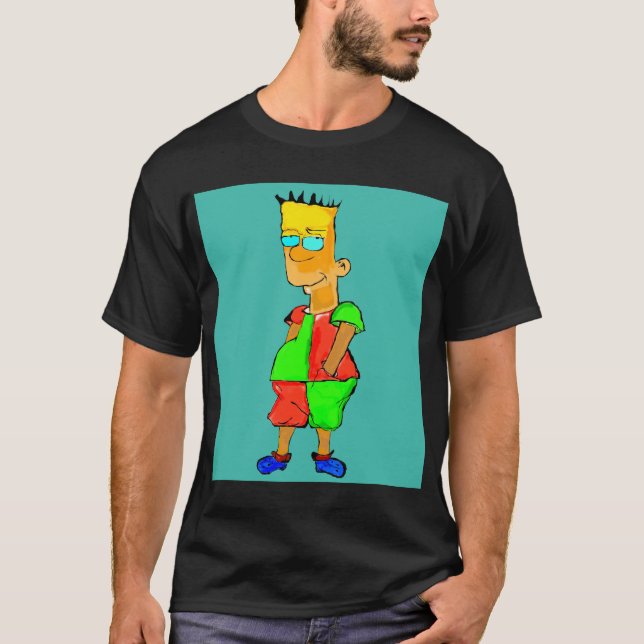lustig tecknad t shirt (Framsida)