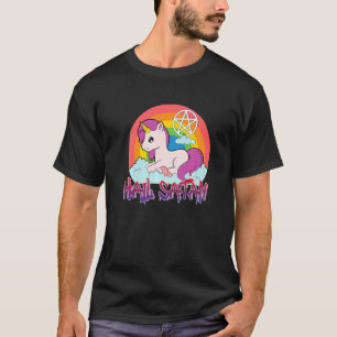 lustig text från Satan Unicorn humor lycklig jo T Shirt